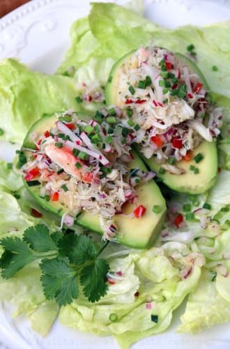 Recetas para el Día de Acción de Gracias: “AGUACATES RELLENOS CON ENSALADA DE CANGREJO”
