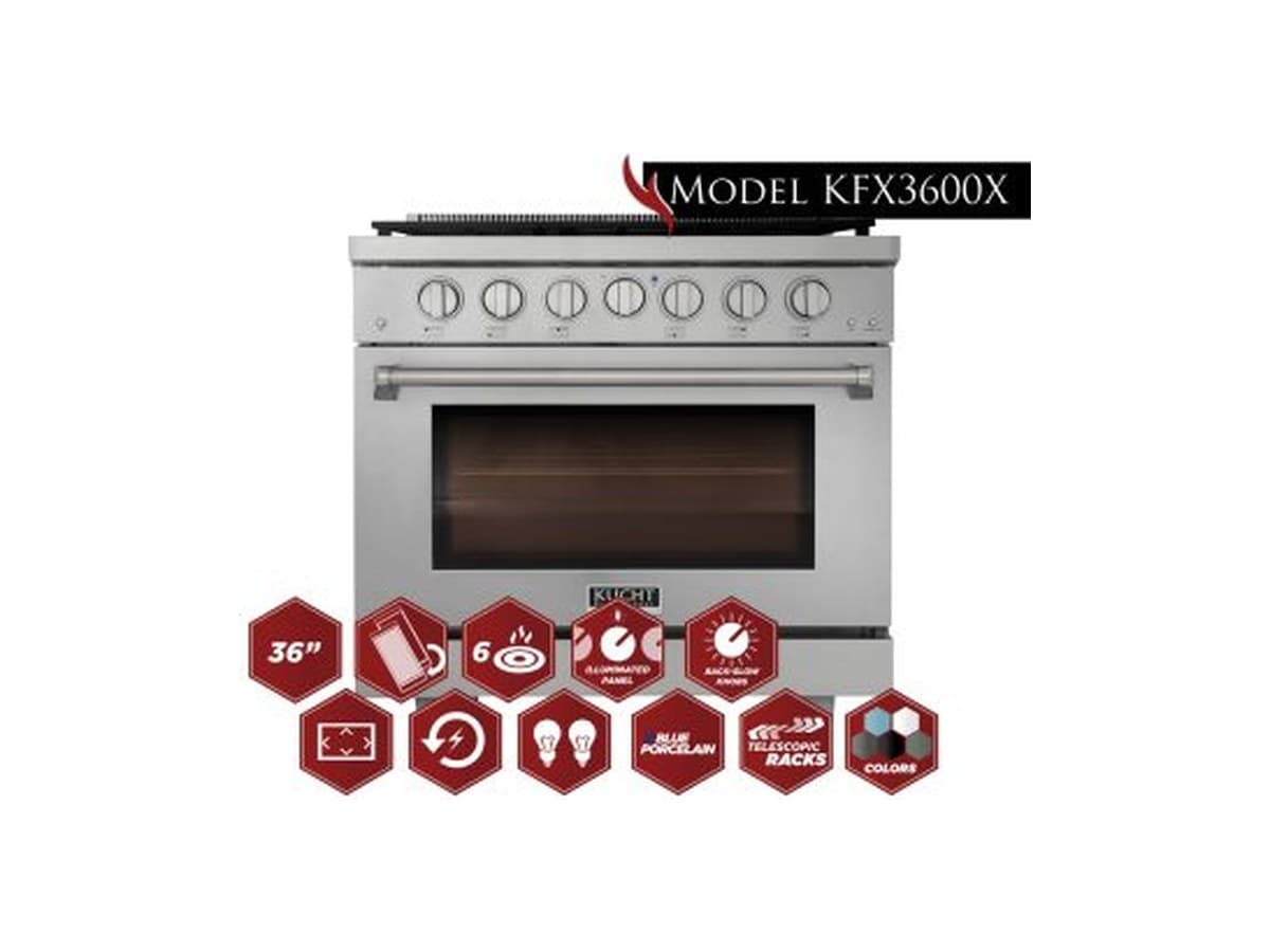 Kucht Cocina a Gas 36" serie TrueSimmer
